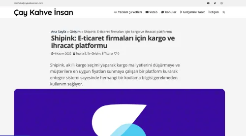 Shipink: A Shipping and Export Platform for E-commerce Companies